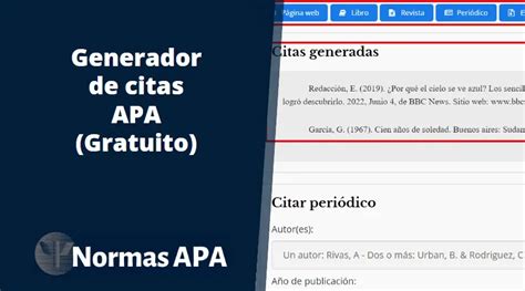 generador de citas apa pagina web|Generador gratuito de citas APA